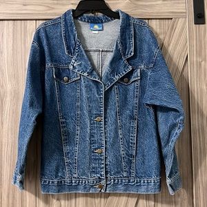 SUNSET BLUES Denim Boyfriend Jean Jacket Size L